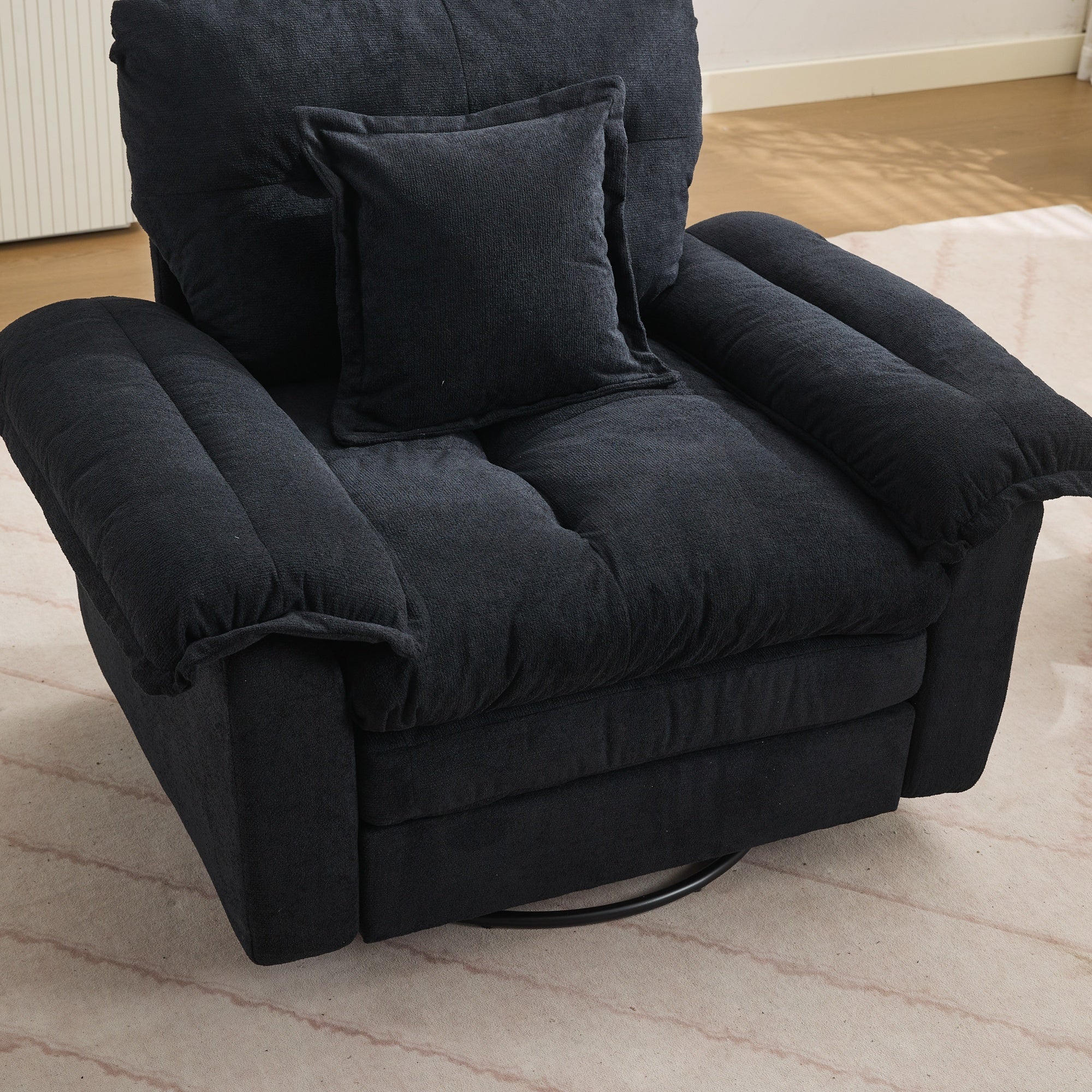 2-Piece Sofa Set with Single Sofa, Loveseat and Memory Foam Cushions, Chenille