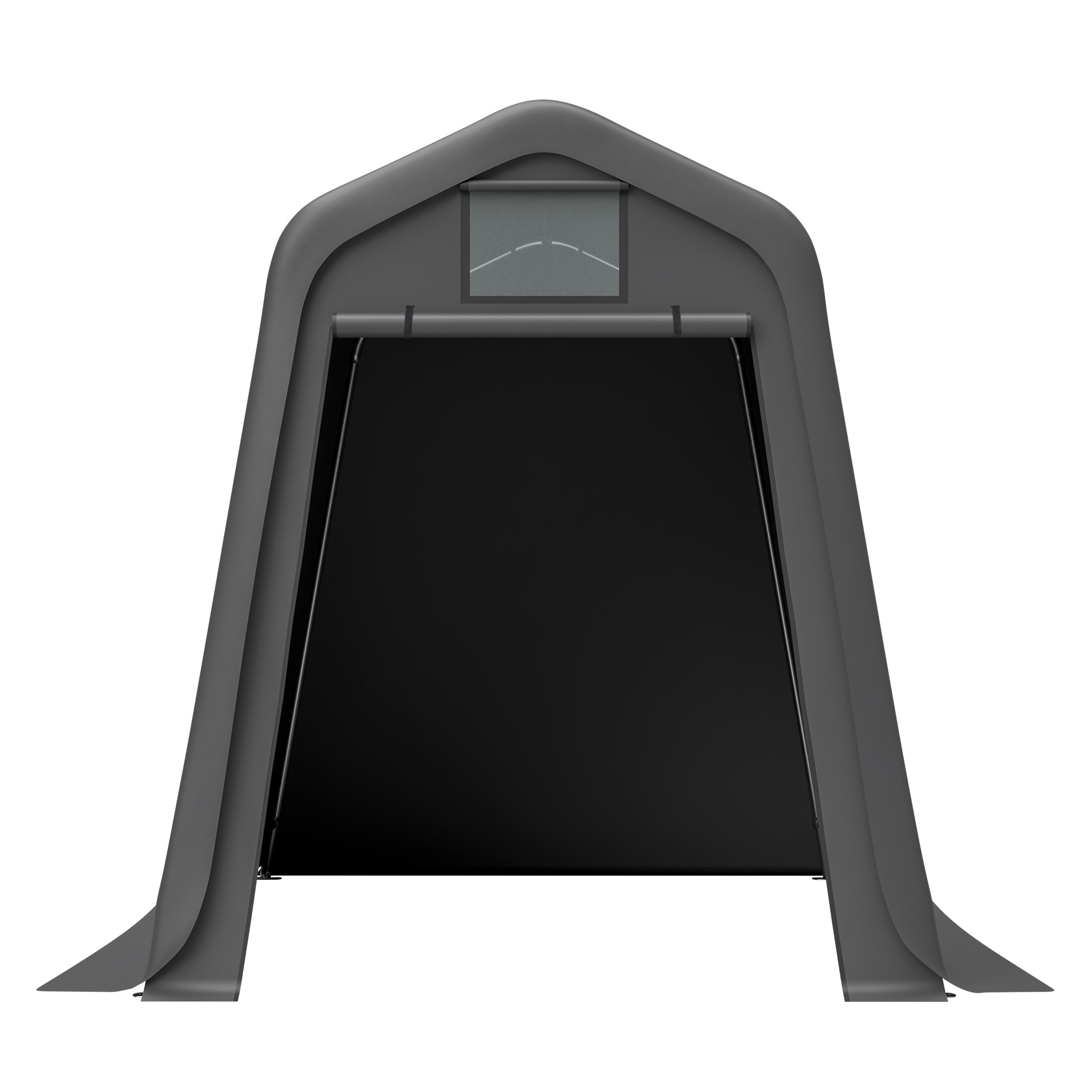 Storage Shed 245x183x217cm Waterproof PE Roll Blinds - Grey