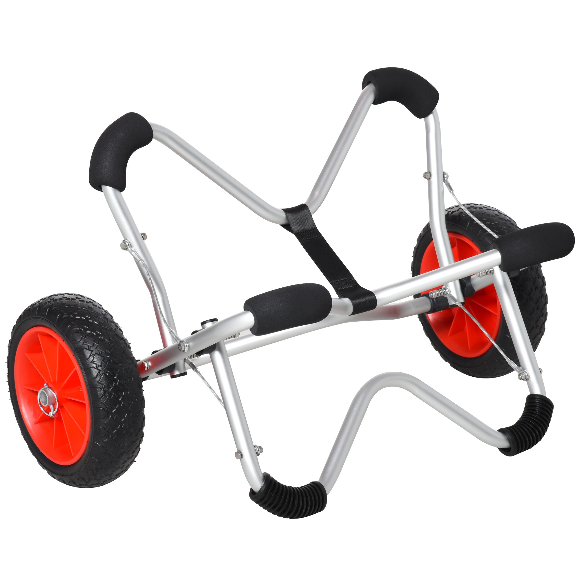 Kajakwagen faltbar, PU-Reifen, 75 kg, Aluminium