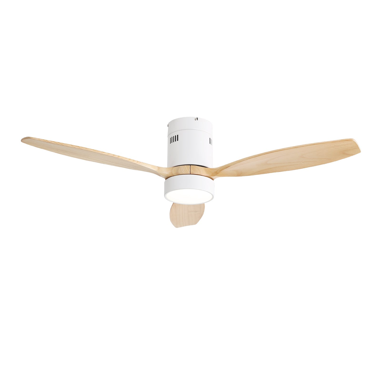 Ceiling Fan 52-inch Silent Reversible Motor Remote Control Light Solid Wood