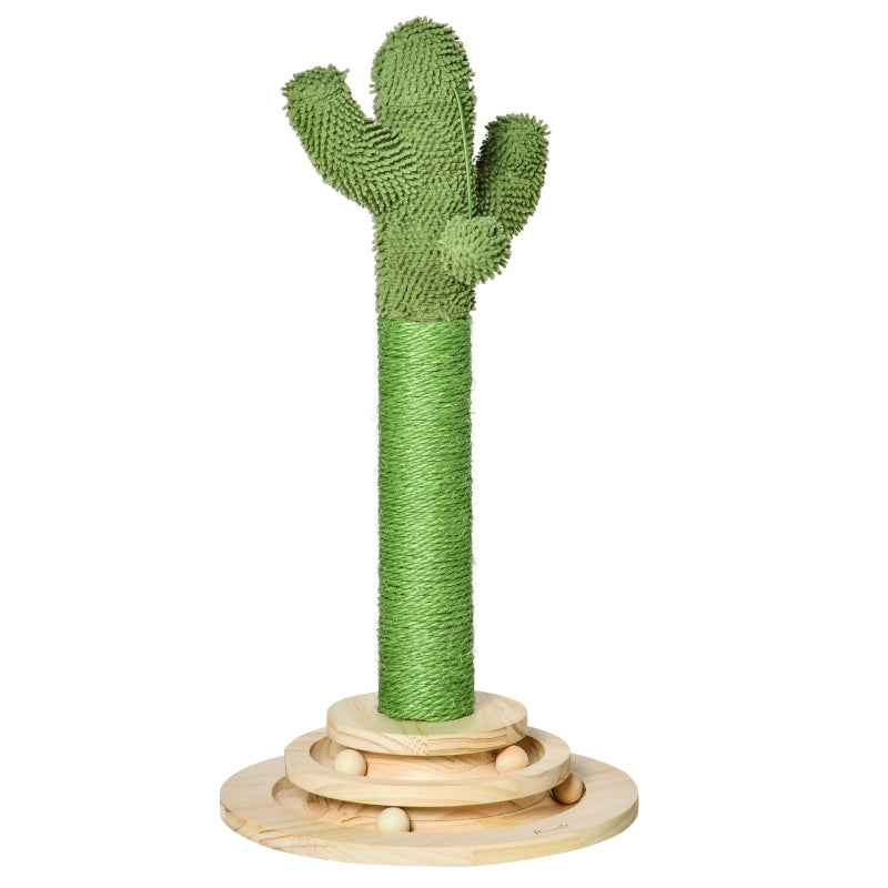 Cat Scratching Post Cactus Tree Sisal Rope Green+Natural