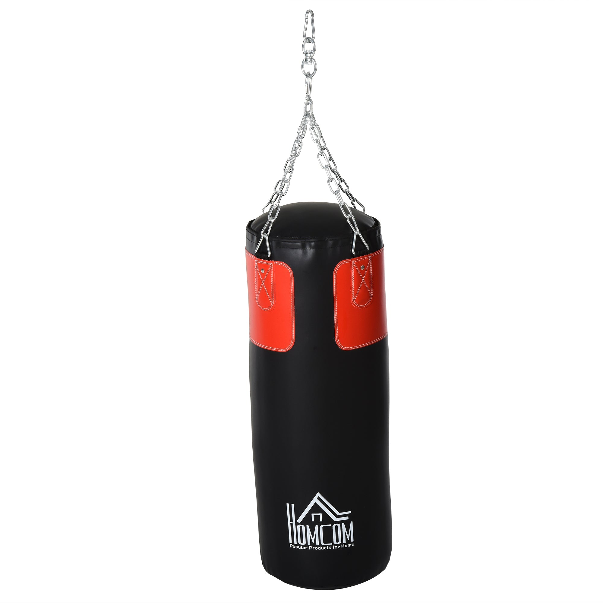 Punching Bag Set, Filled, 16kg, Black-Red
