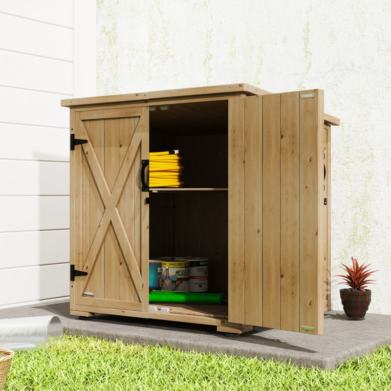 Outdoor Storage Box Weatherproof Asphalt Roof - Dark Grey