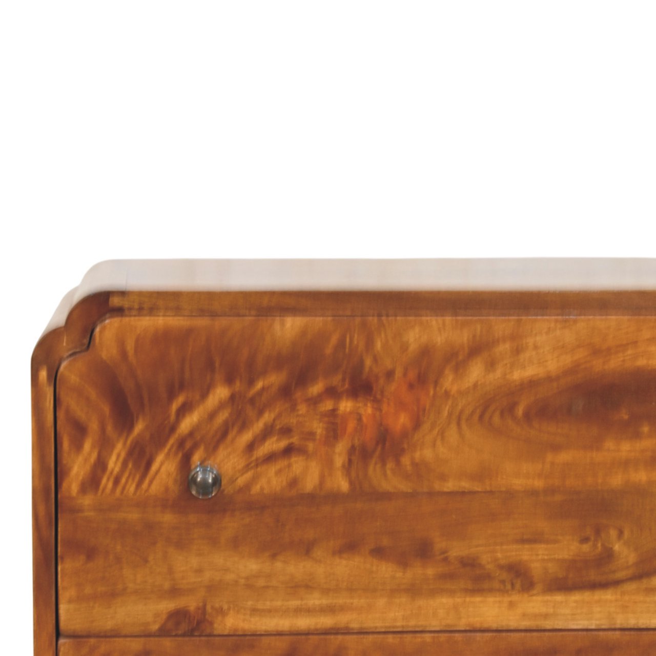 Newton Chestnut 3 Drawer Chest, Solid Wood Dark Brown