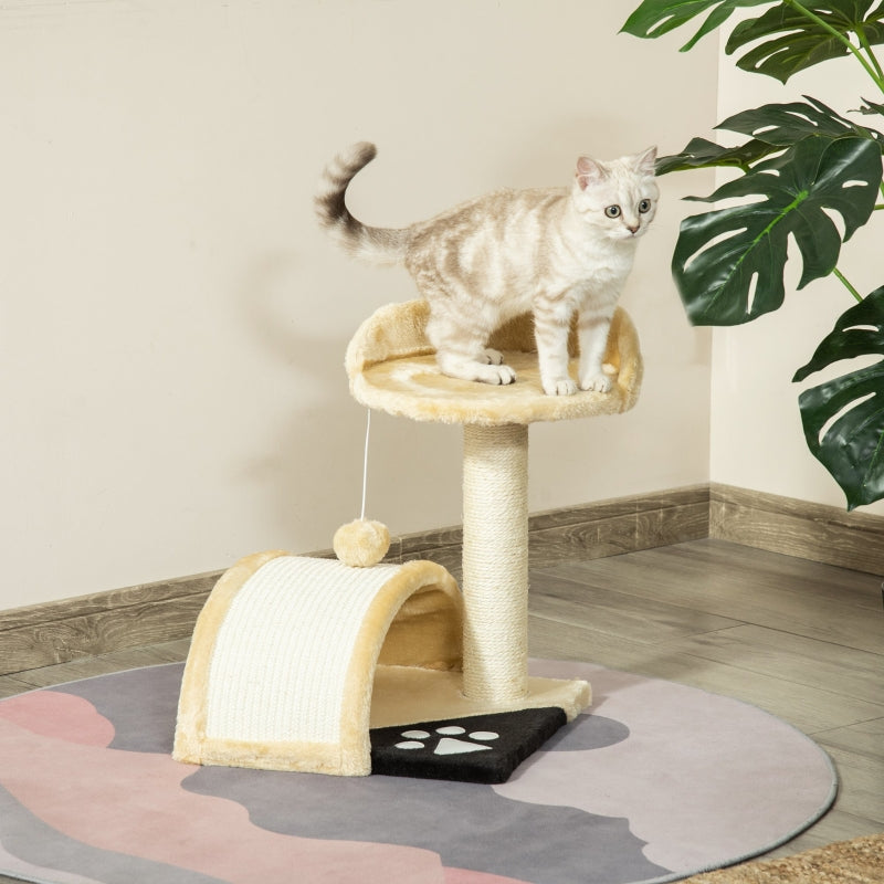 Katzenbaum, Spielbälle, Sisalseil, Beige