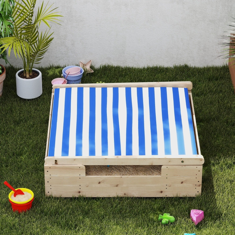 AIYAPLAY children's sandbox with weatherproof tent roof, for 3 children aged 3-6 years