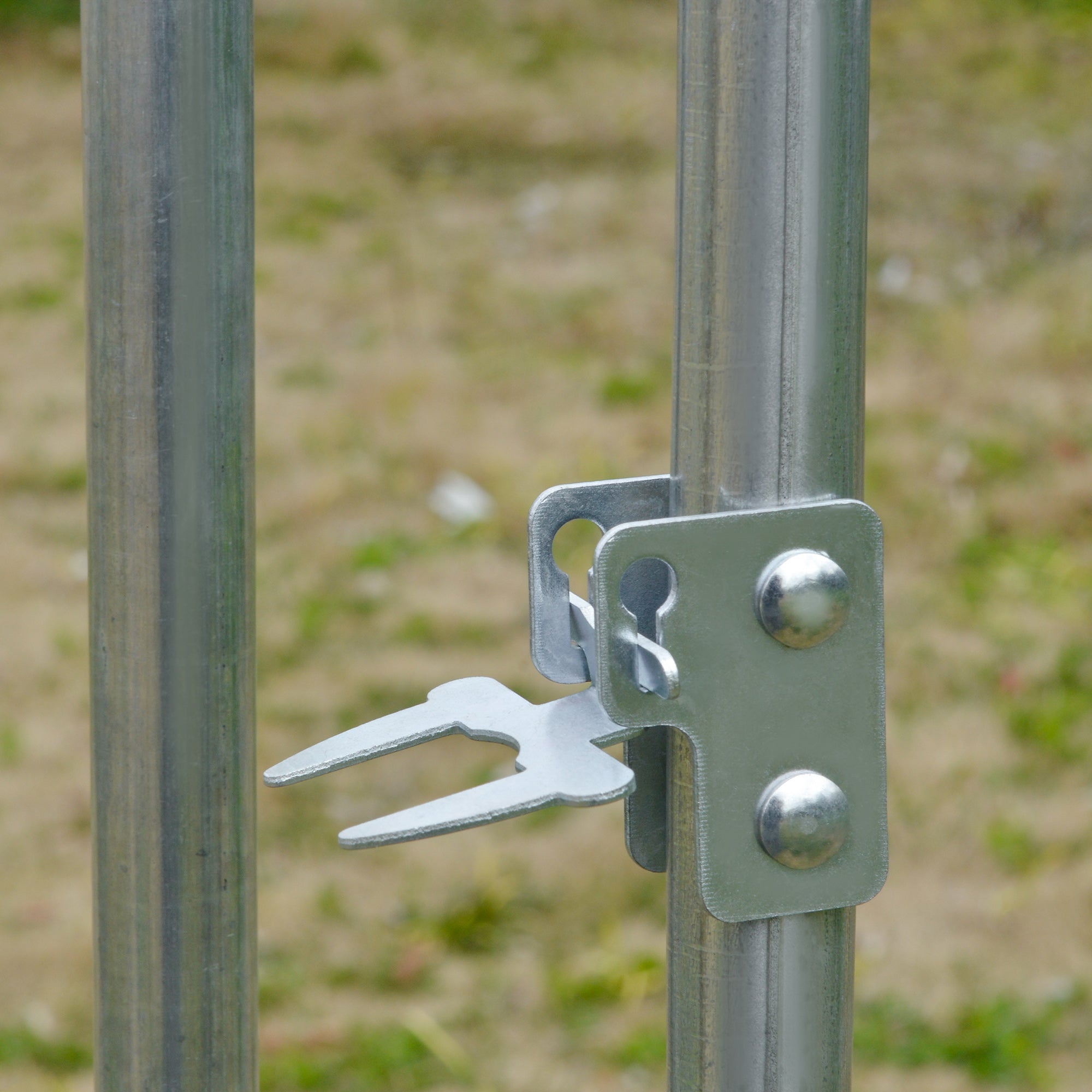 Chicken Coop Free-Range Enclosure, 280 x 380 x 197 cm, Steel