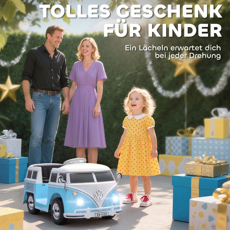 Children's Electric Car with 12V Dual Motor and MP3, Blue