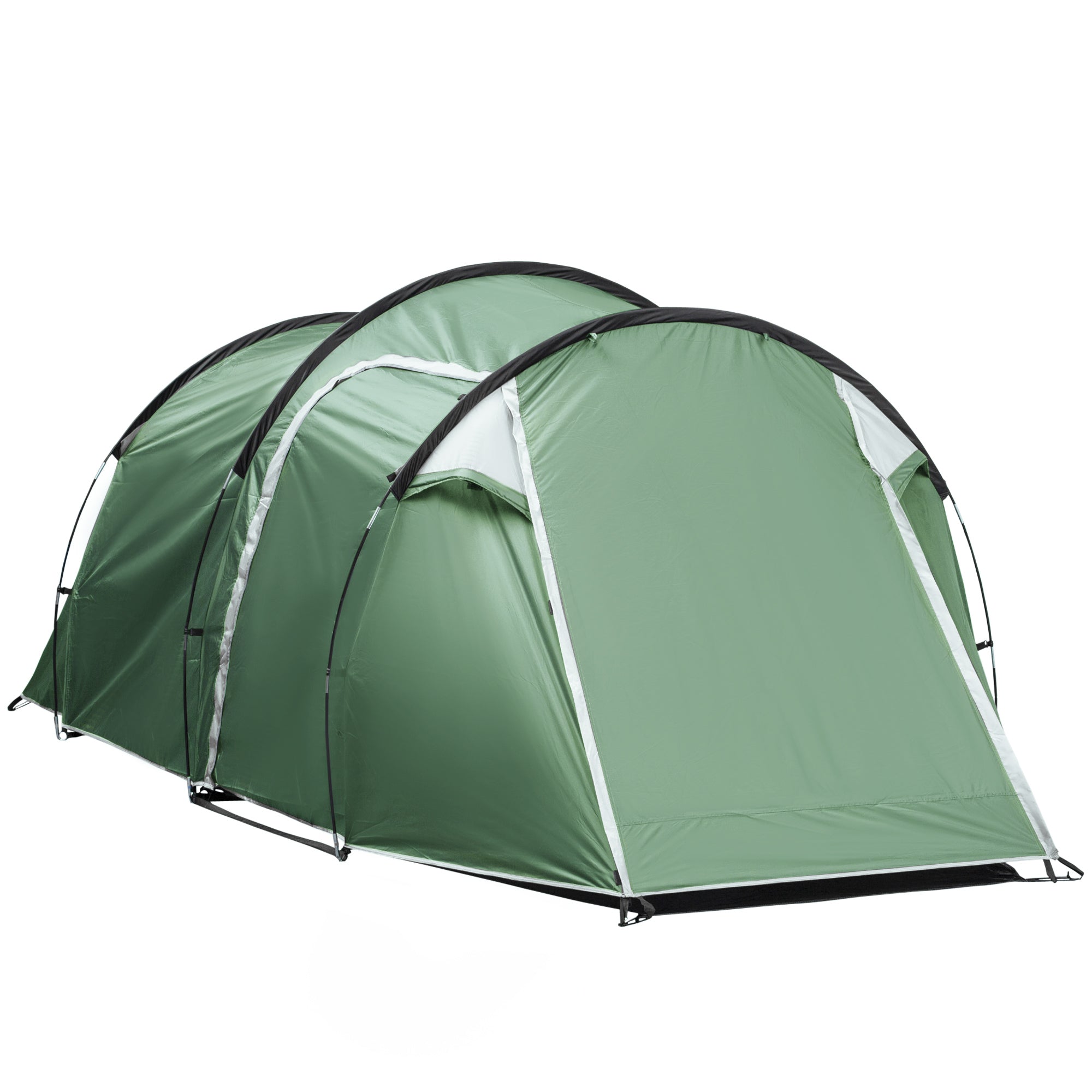 Tunnel Tent, 2-3 Persons, Camping, Dark Green
