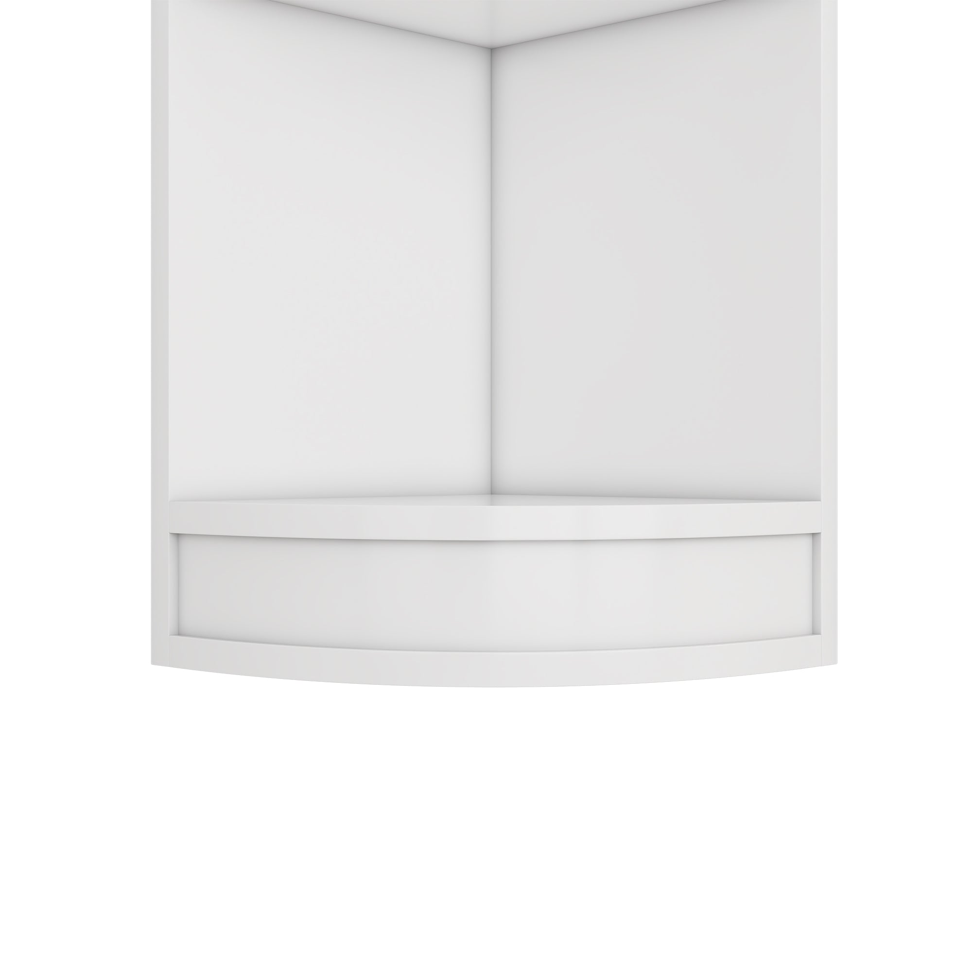 Corner Bookcase 5-Tier Storage MDF - White