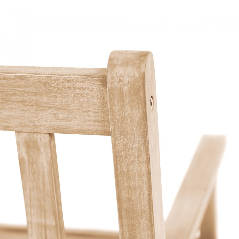Cambridge Light Teak Outdoor 3 - Seater Acacia Wood Bench - Rathwood Store