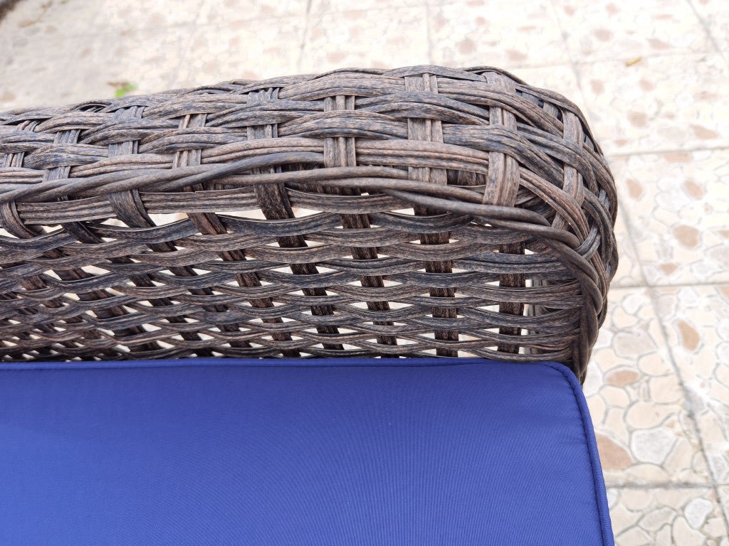 Cappani Sofa Set with Navy Blue Cushions (Natural) - Rathwood Store