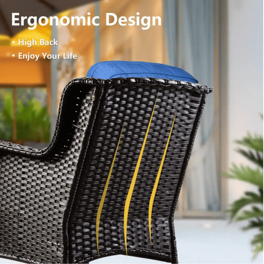 Cappani Sofa Set with Peacock Blue Cushions (Grey) - Rathwood Store