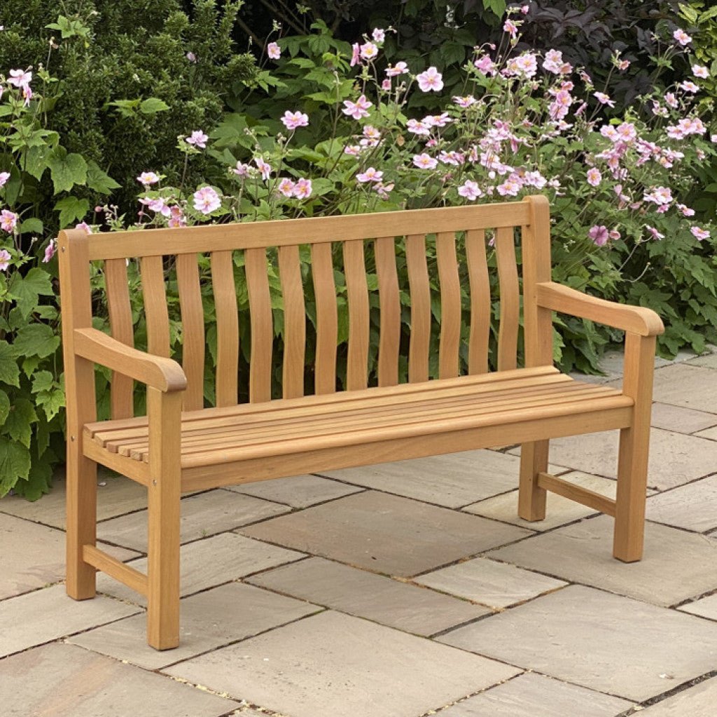 Castlerock - FSC Eucalyptus Grandis Garden Bench (Brown) - Rathwood Store