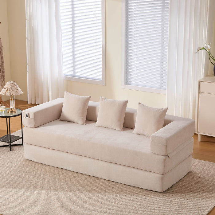 Modular Block Sofa, Super Soft Combinable Storage, Chenille Fabric