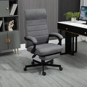 Office Chair Adjustable Height Swivel with Rolling Wheels, Grey
