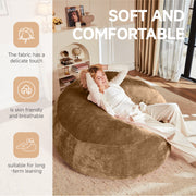 4FT Bean Bag Chair, Soft & Comfortable Reading Sofa for Adults, Multi-Location Use