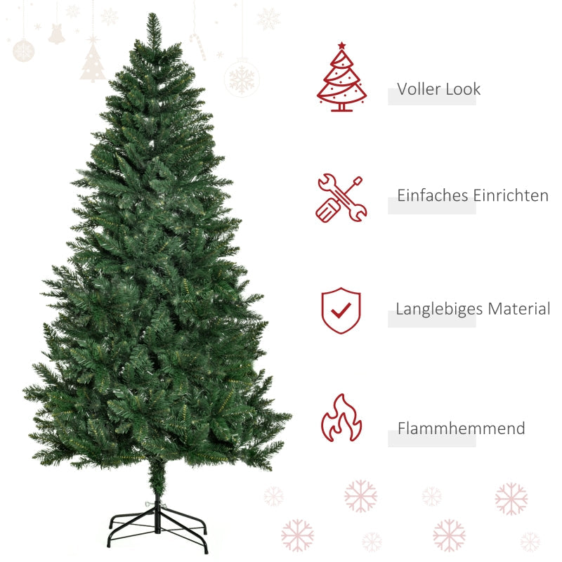 Künstlicher Weihnachtsbaum, Kiefer, 180 cm, Metallständer