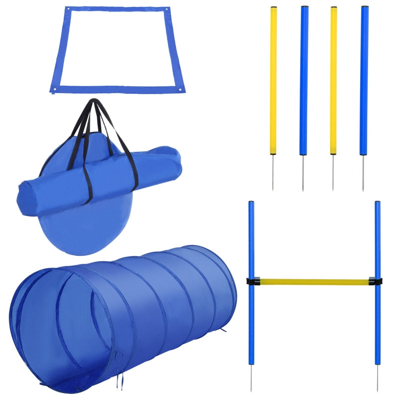 Agility-Set, 5-teiliges Hundetraining-Equipment, Gelb