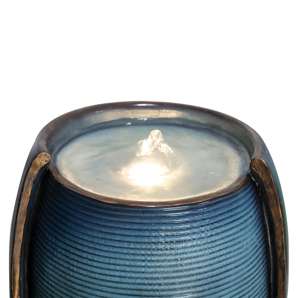 Glass Water Fountain, 98 cm high, for Indoor and Outdoor Decoration