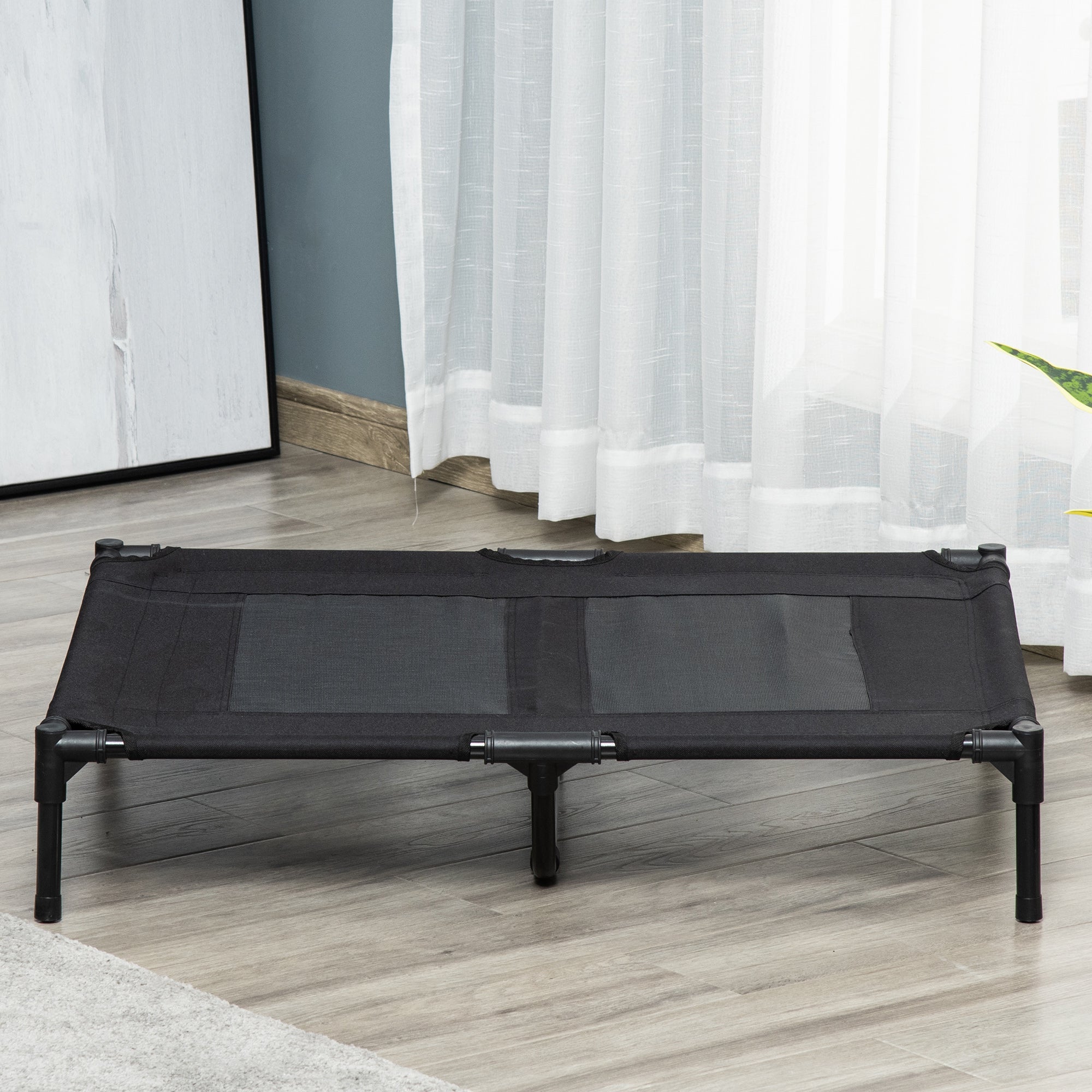 Hundeliege, erhöhtes Outdoor-Bett & Sofa, Oxford Schwarz