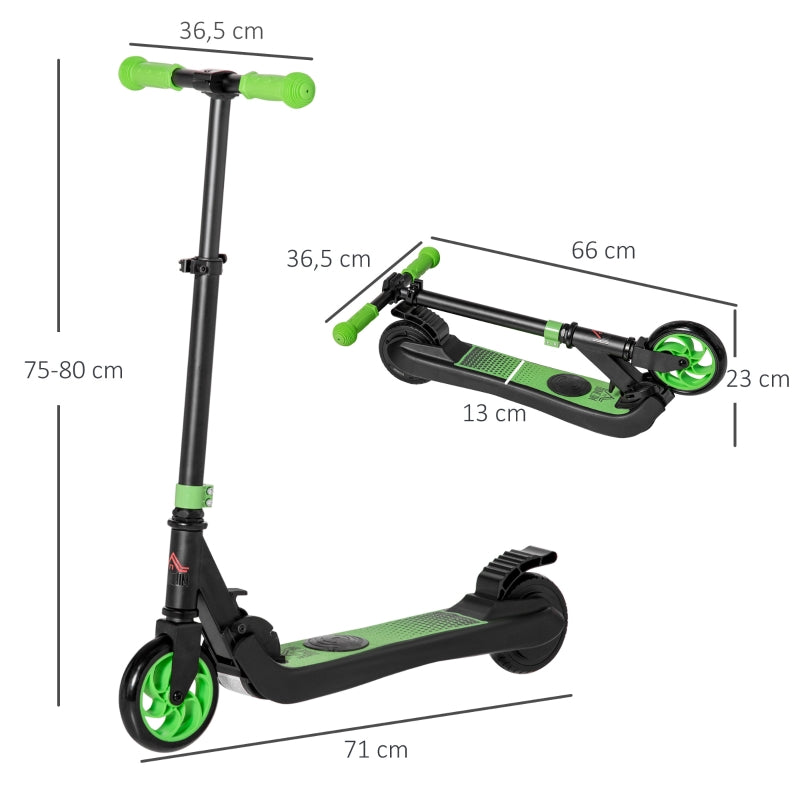E-Scooter Electric Scooter with 120W Motor and 6 km Range, Green+Black