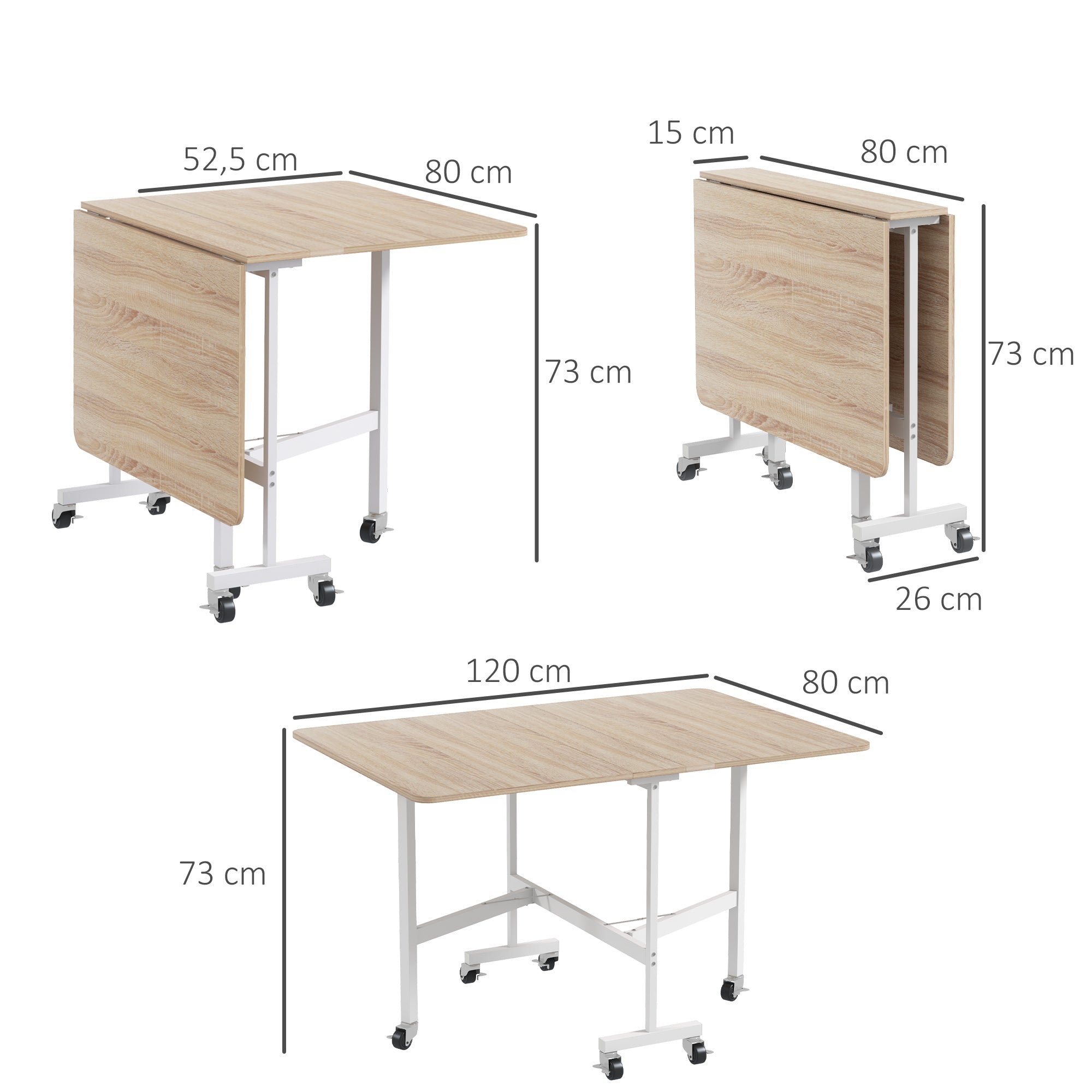 Drop Leaf Dining Table 4-6 Person Oak