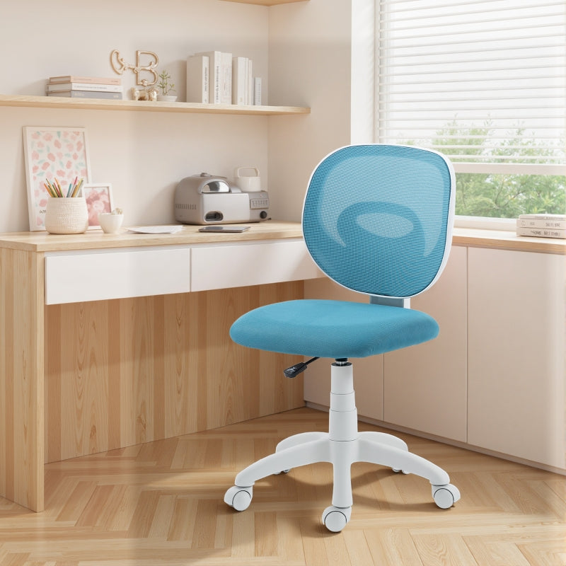 Ergonomic Office Chair C-Back Support Height Adjustable - Blue