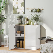 Chest of Drawers, Sideboard, Soft-Close Doors, Adjustable Shelf, White