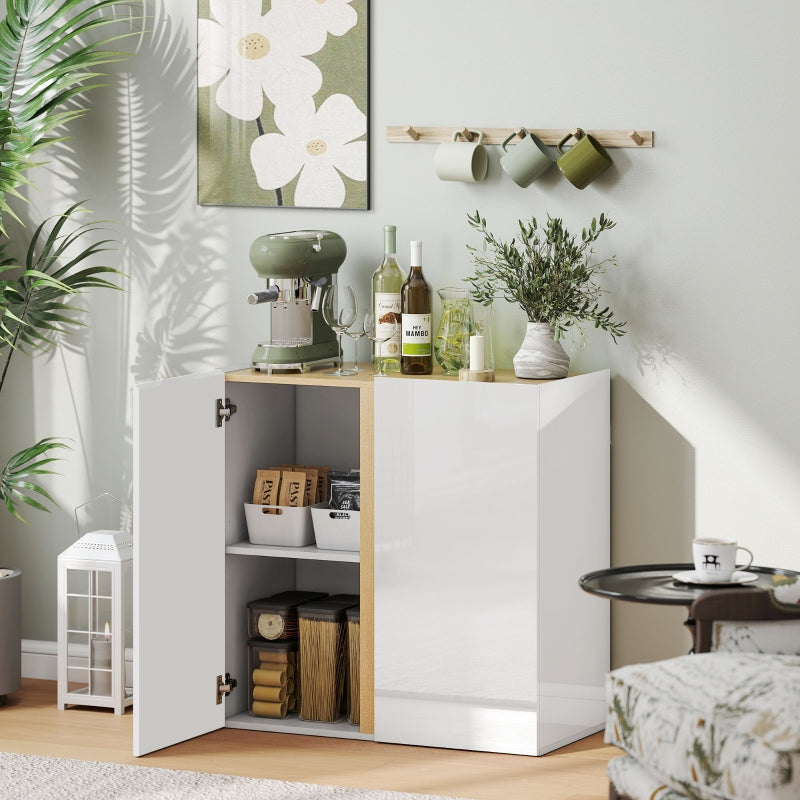 Chest of Drawers, Sideboard, Soft-Close Doors, Adjustable Shelf, White