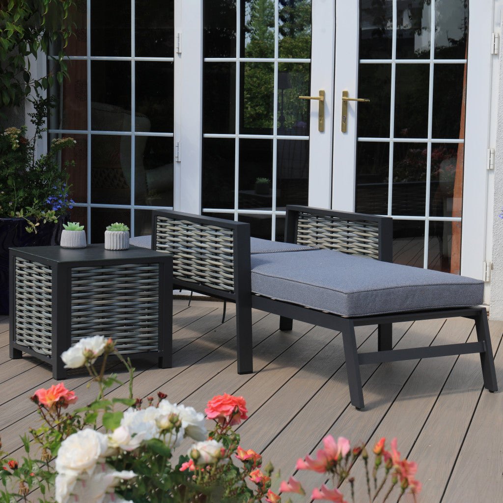 Chaumont - Sunlounger with Side Table - Rathwood Store