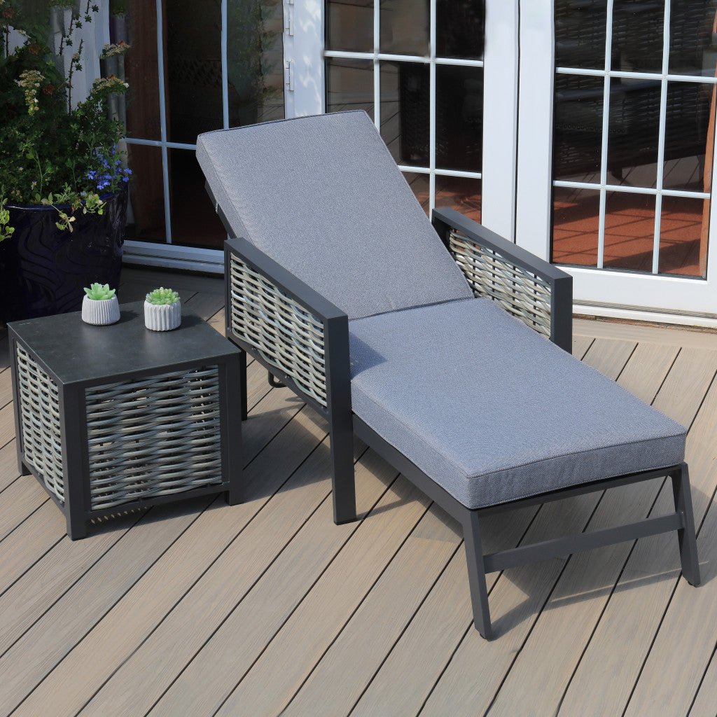 Chaumont - Sunlounger with Side Table - Rathwood Store