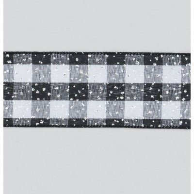 Check Ribbon Black/Silver - Rathwood Store