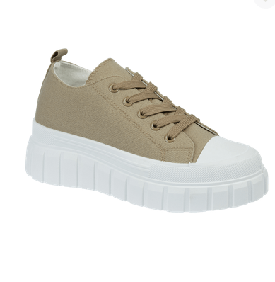 Chicago Chunky Canvas Shoe - TAUPE - Rathwood Store