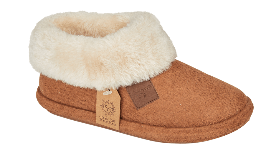 Chiltern Bootee Slippers - COGNAC - Rathwood Store