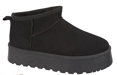 Colleen Fleece Lined Shoe - BLACK - Rathwood Store
