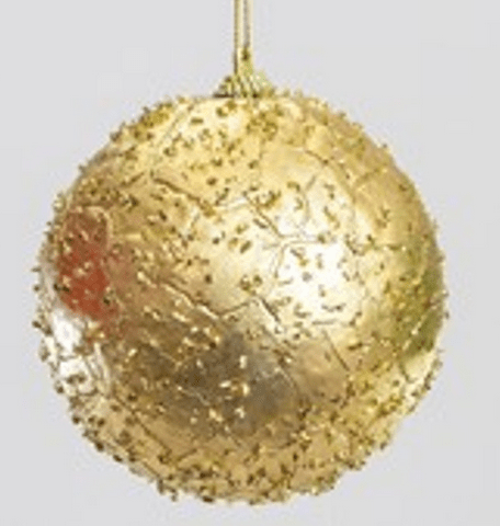 Crackle Ball - Gold 10cm - Rathwood Store