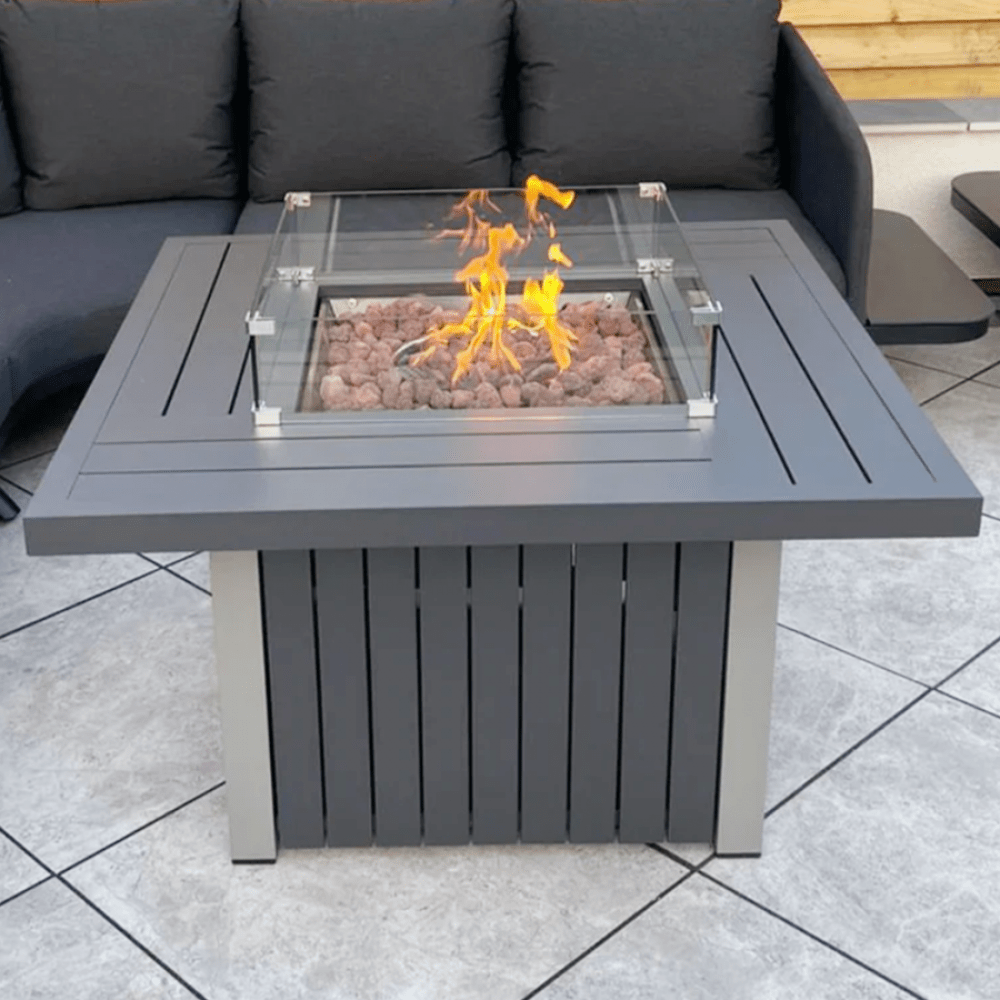 Cyprus - Gas Firepit Table(Grey) - Rathwood Store