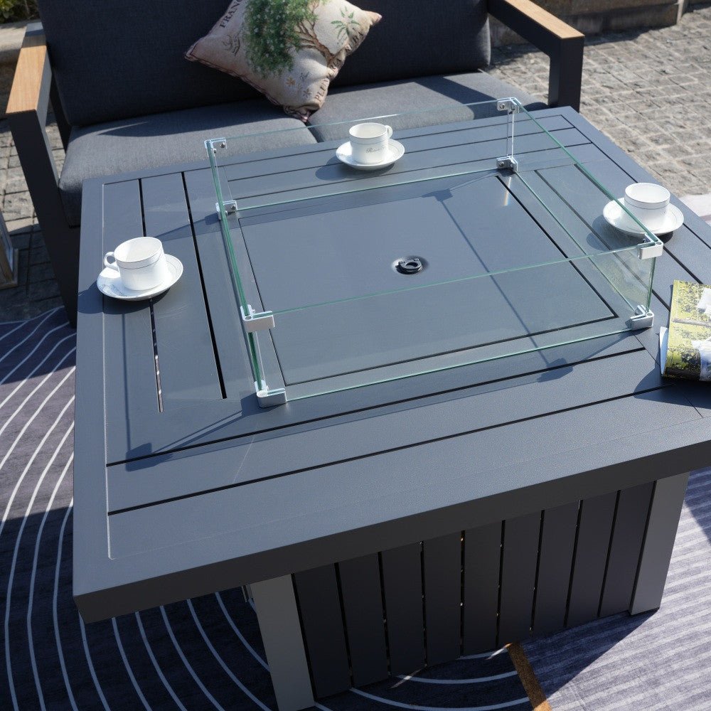 Cyprus - Gas Firepit Table(Grey) - Rathwood Store