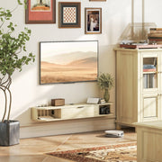 120 cm Floating TV Unit for TVs up to 50 Inch Engineered Wood Natural Wood