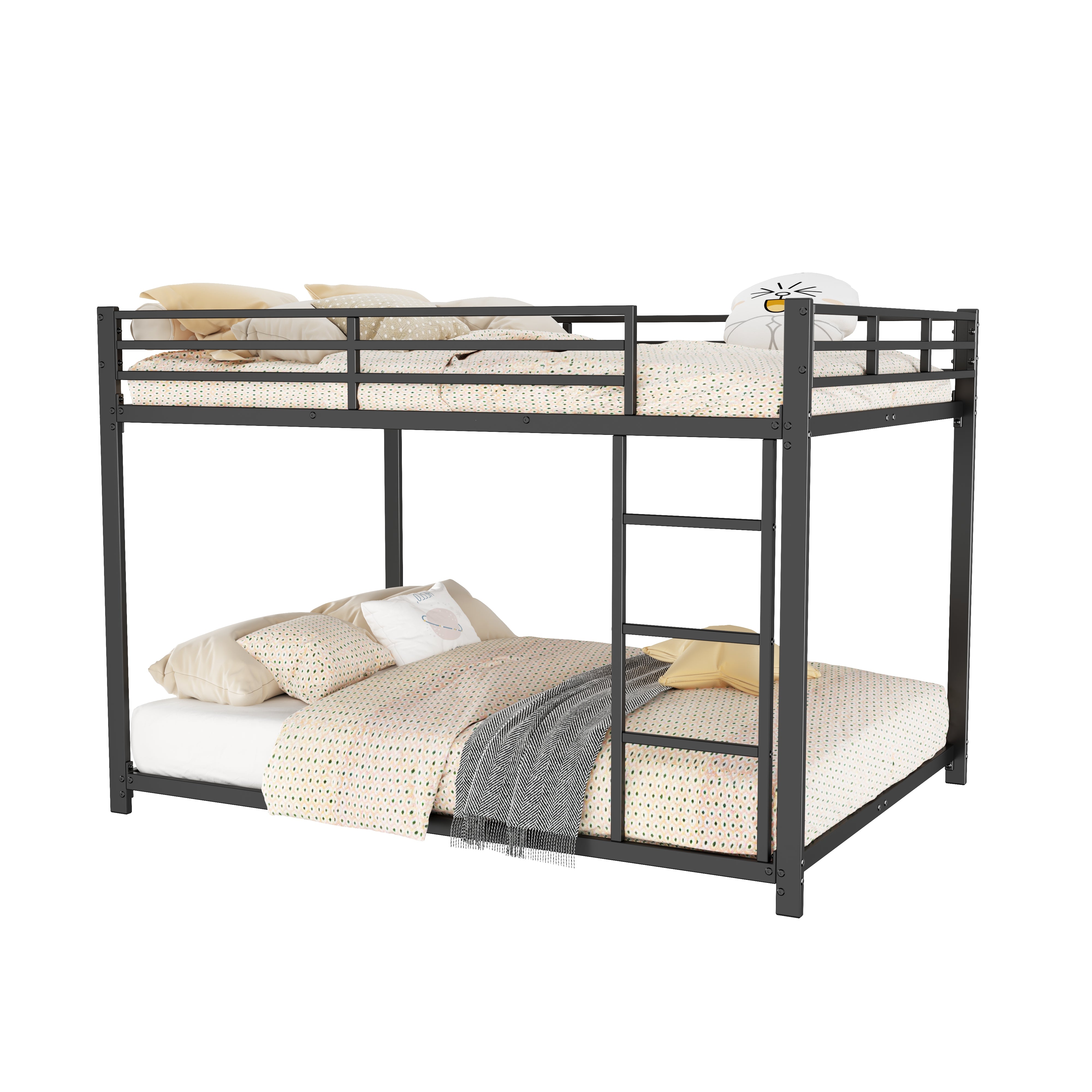 Bunk Bed 140x200 Classic Iron Frame - Black