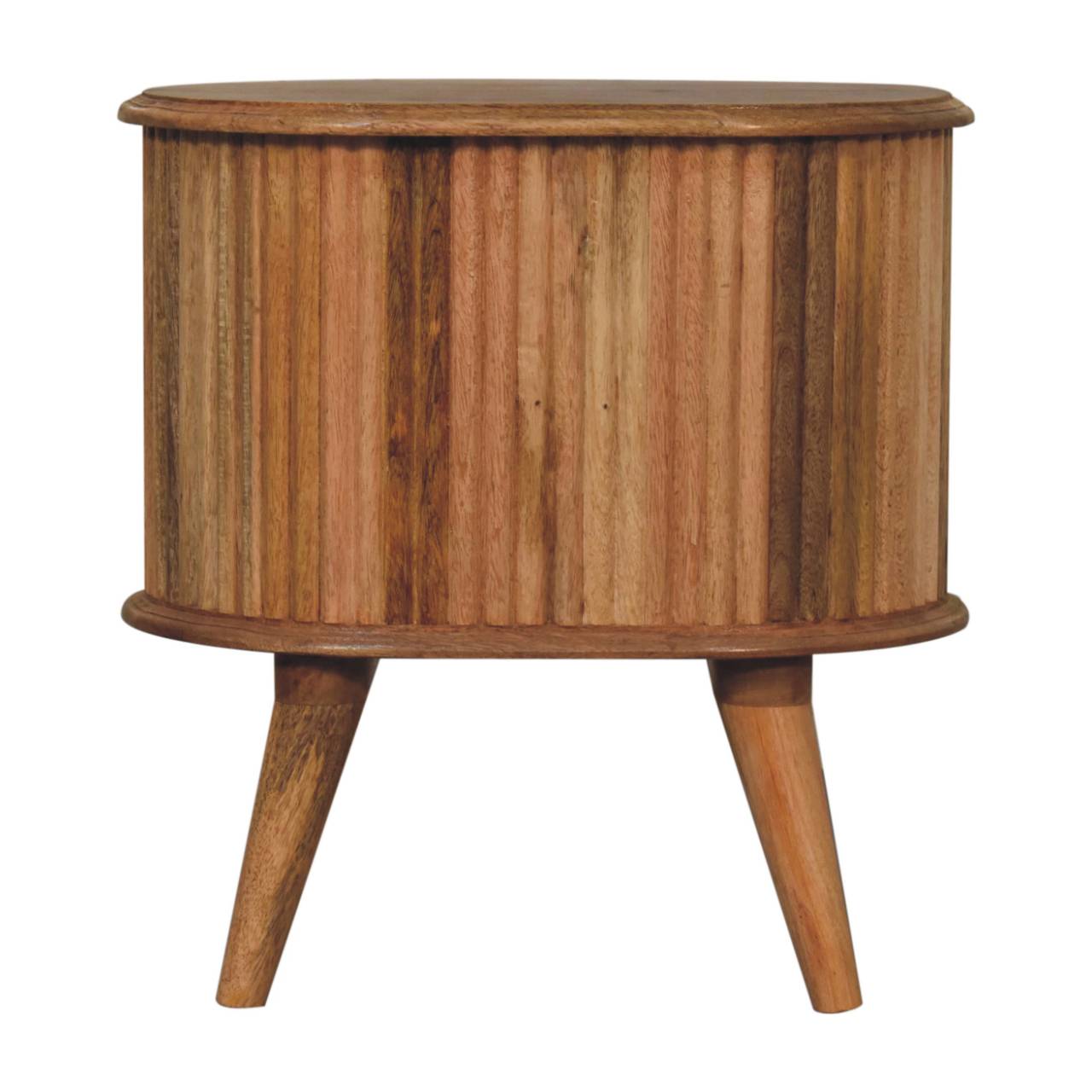 Solid Wood Soba Bedside, 2 Drawers, Brown