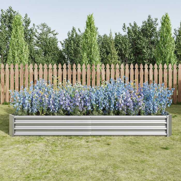 Raised Bed Metal Plant Bed, Robust Sheet Steel, Rust Protection, Stable Design, for Vegetables, Herbs & Flowers Anthracite