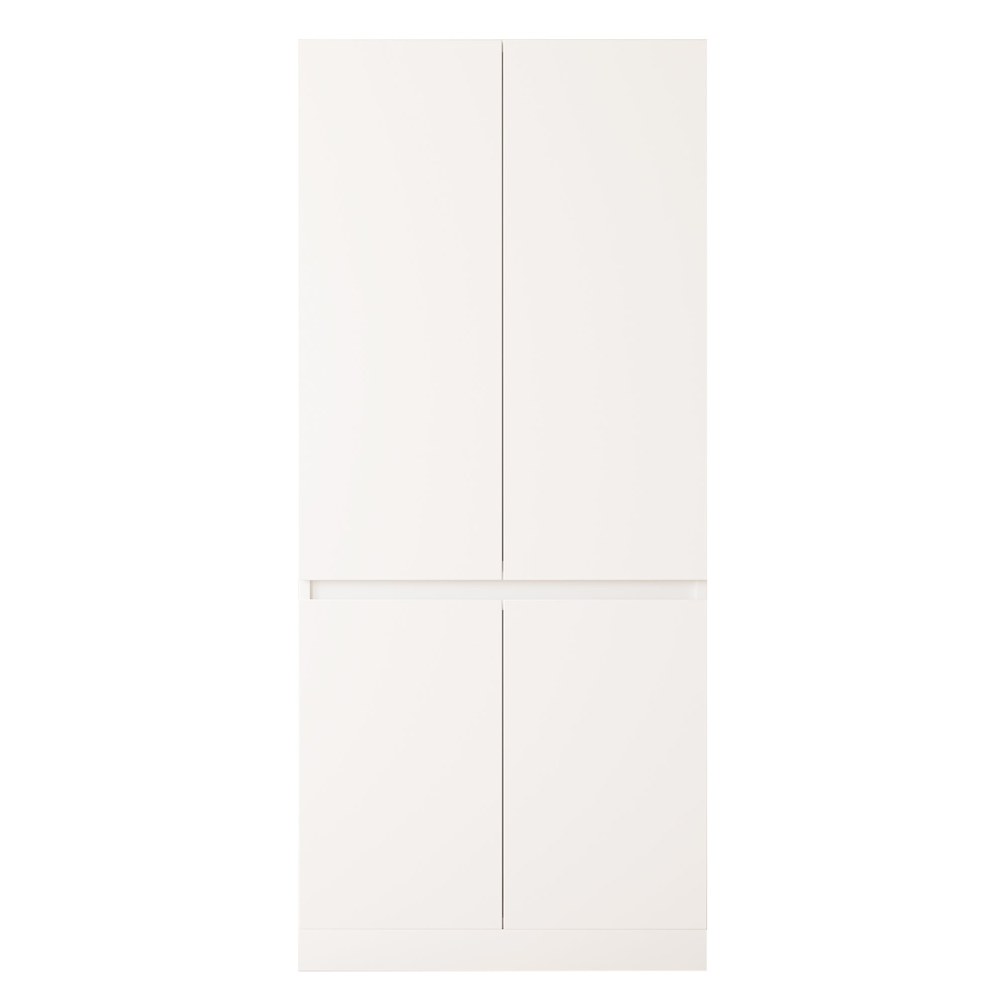 Wardrobe Double Door Large Storage 70x40x170cm, White