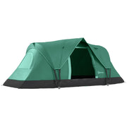 Camping Tent 5-6 Person Tunnel Dome 4.55x2.3x1.8m Polyester Army Green/Black