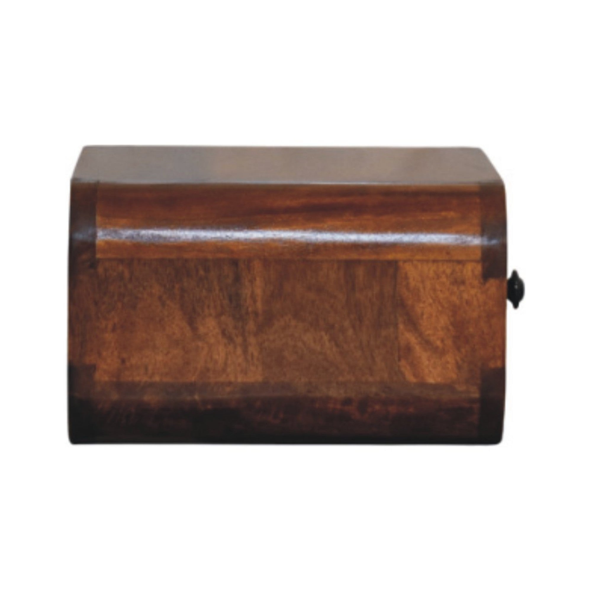 Solid Wood Avora Mini Wall-Mounted Nightstand, 1 Drawer, Dark Brown