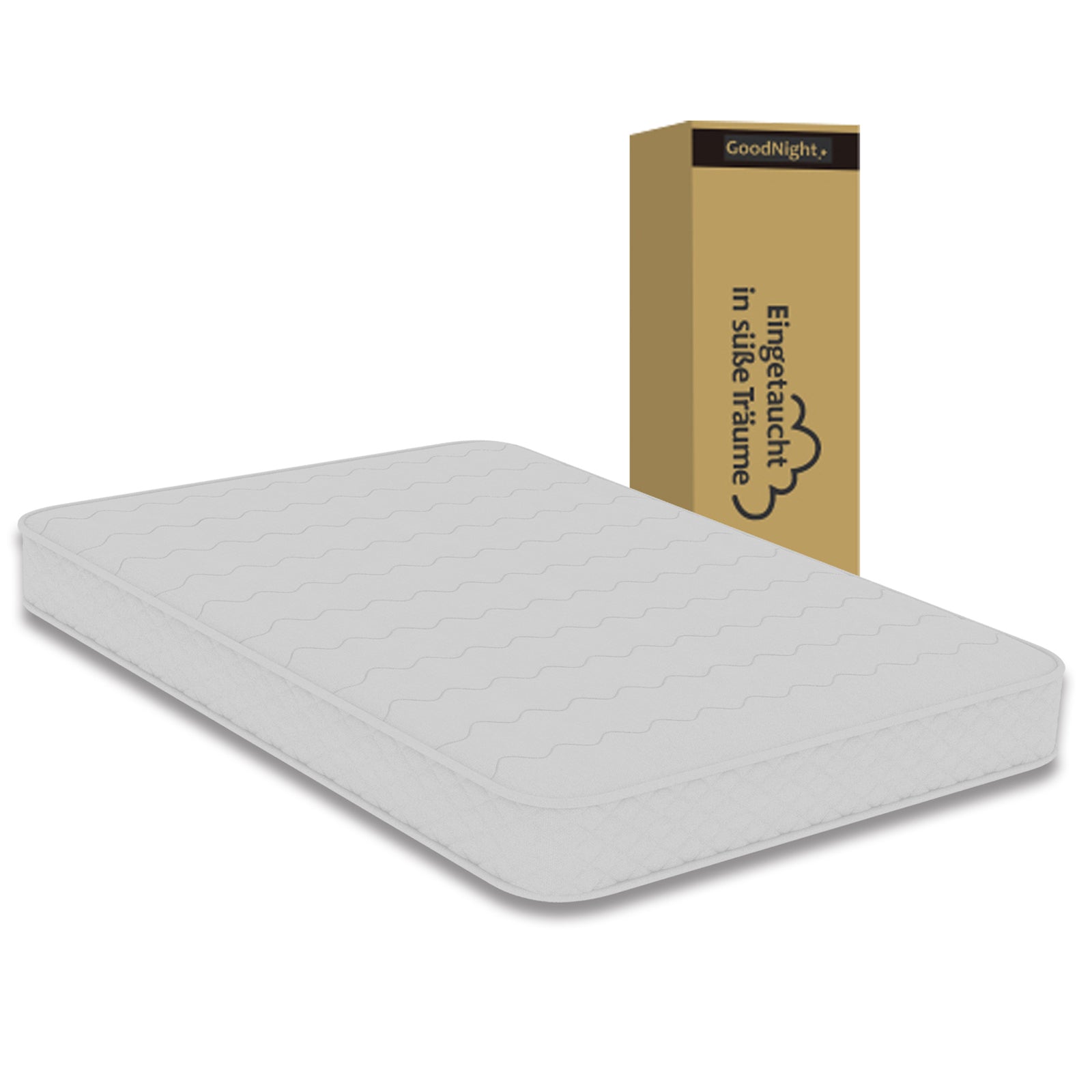 3D Breathable Mattress, Pocket Spring, Noise-Free, Back Care, 140x200cm, White