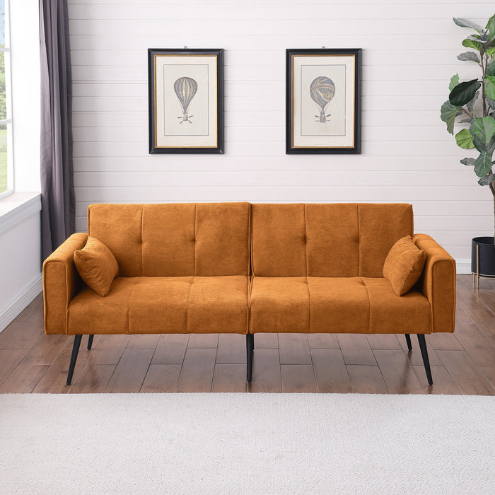 Best Choice Products Futon Sofa Bed Modular Foldable Sleeper 68" Fabric