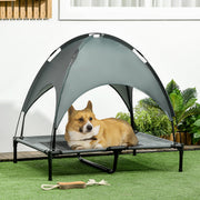 Dog Bed Canopy, Breathable, 92x76x90cm, Taffeta Fabric, Grey