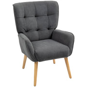 Armchair Lounge Relaxing Reading Chair, Velvet Gray